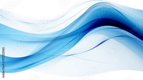 A white and blue wave with a white background