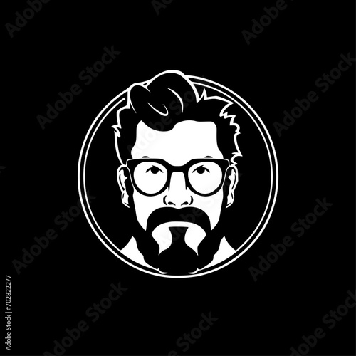 Teacher - Black and White Isolated Icon - Vector illustration