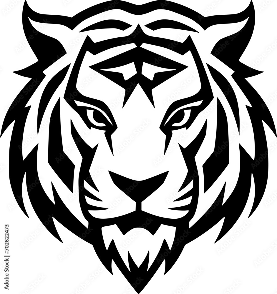 Fototapeta premium Tiger - Minimalist and Flat Logo - Vector illustration