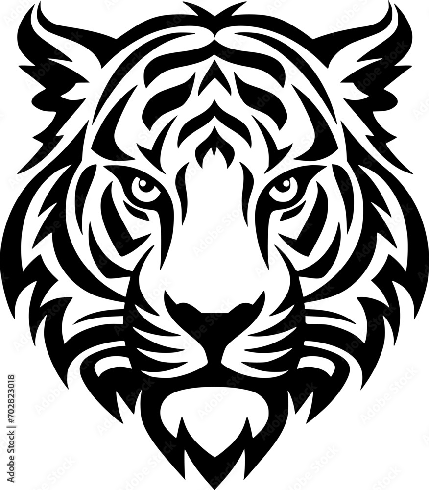 Tiger - Minimalist and Flat Logo - Vector illustration Tiger - Minimalist and Flat Logo - Vector illustration
