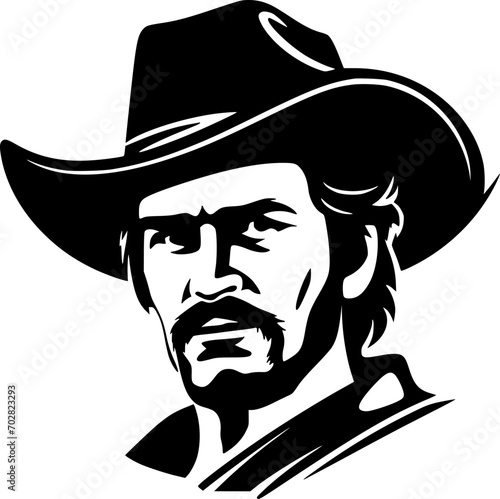 Western | Black and White Vector illustration