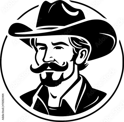 Western - High Quality Vector Logo - Vector illustration ideal for T-shirt graphic