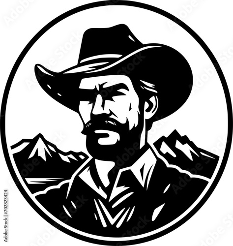 Western - High Quality Vector Logo - Vector illustration ideal for T-shirt graphic