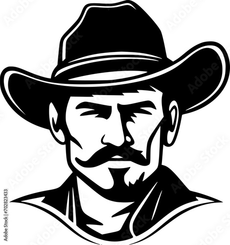 Western | Minimalist and Simple Silhouette - Vector illustration