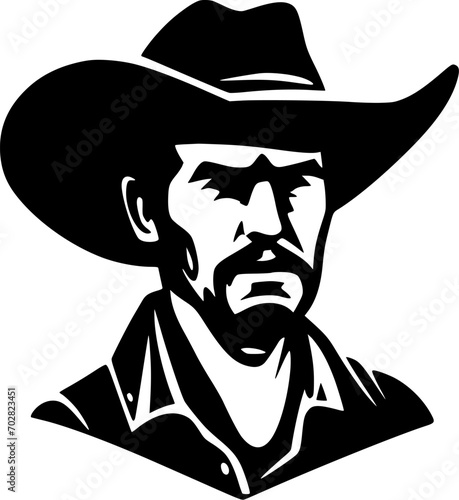 Western | Minimalist and Simple Silhouette - Vector illustration