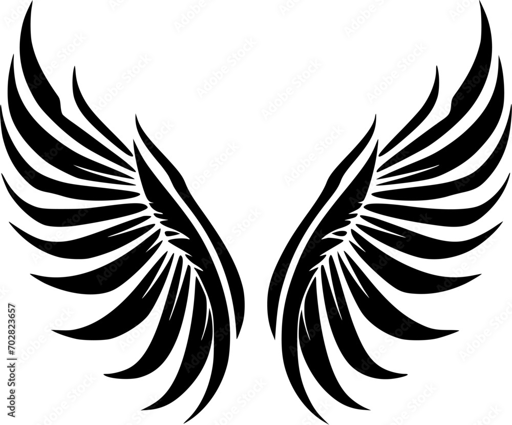 Angel Wings - High Quality Vector Logo - Vector illustration ideal for T-shirt graphic Angel Wings - High Quality Vector Logo - Vector illustration ideal for T-shirt graphic