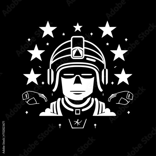 Army | Minimalist and Simple Silhouette - Vector illustration