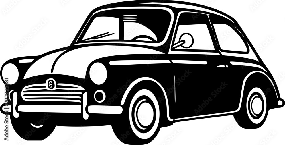 Car - Minimalist and Flat Logo - Vector illustration Car - Minimalist and Flat Logo - Vector illustration