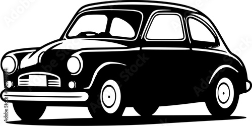 Car | Minimalist and Simple Silhouette - Vector illustration