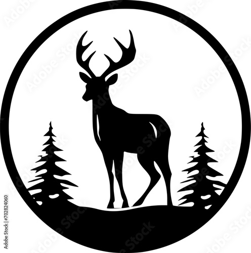 Dear - Minimalist and Flat Logo - Vector illustration
