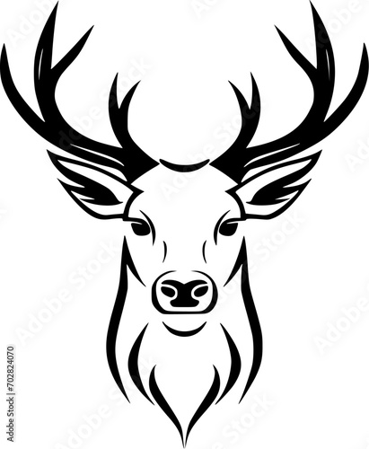 Dear | Black and White Vector illustration