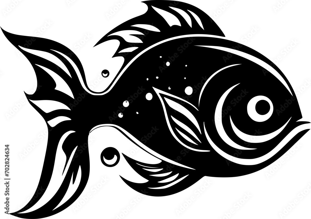 Fish - High Quality Vector Logo - Vector illustration ideal for T-shirt graphic Fish - High Quality Vector Logo - Vector illustration ideal for T-shirt graphic