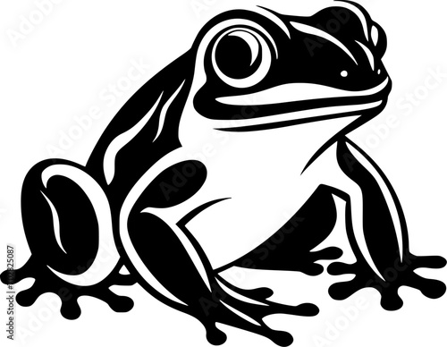 Frog | Minimalist and Simple Silhouette - Vector illustration