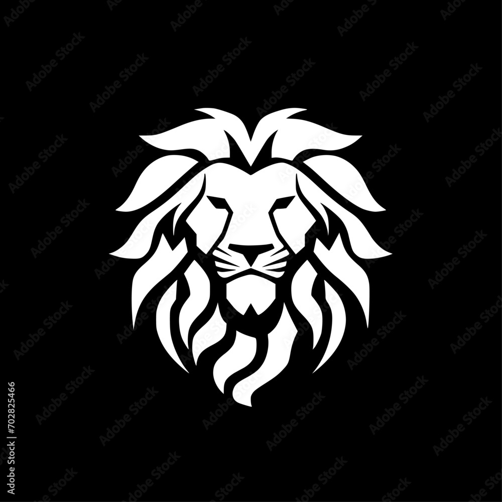 Lion - Minimalist and Flat Logo - Vector illustration Lion - Minimalist and Flat Logo - Vector illustration
