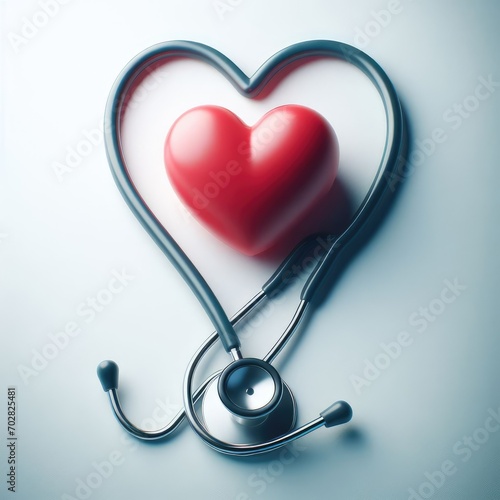 stethoscope with heart
