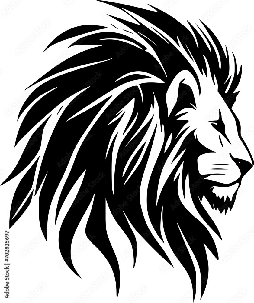 Lion | Minimalist and Simple Silhouette - Vector illustration Lion | Minimalist and Simple Silhouette - Vector illustration