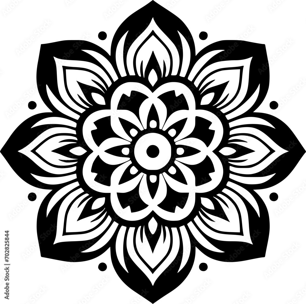 Mandala - Minimalist and Flat Logo - Vector illustration Mandala - Minimalist and Flat Logo - Vector illustration