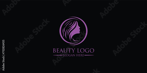 Beauty logo with modern concept, premium vector