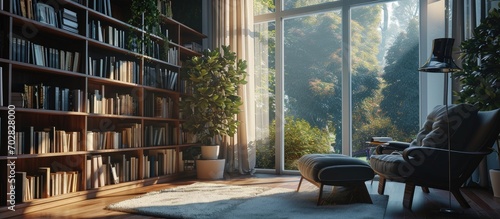 Modern interior with cozy r...