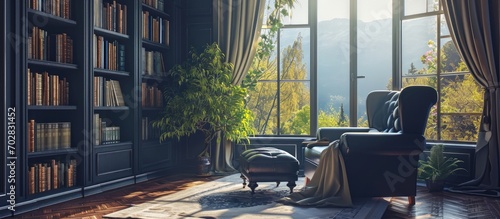 Modern interior with cozy r...