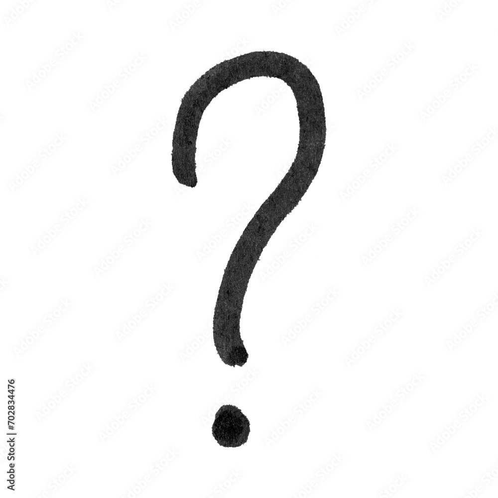 Question mark. Realistic rough black marker. Set of ink lines. The doodle is drawn on a white isolated background with a black marker. Hand painted. Black marker on paper isolated on white background Question mark. Realistic rough black marker. Set of ink lines. The doodle is drawn on a white isolated background with a black marker. Hand painted. Black marker on paper isolated on white background