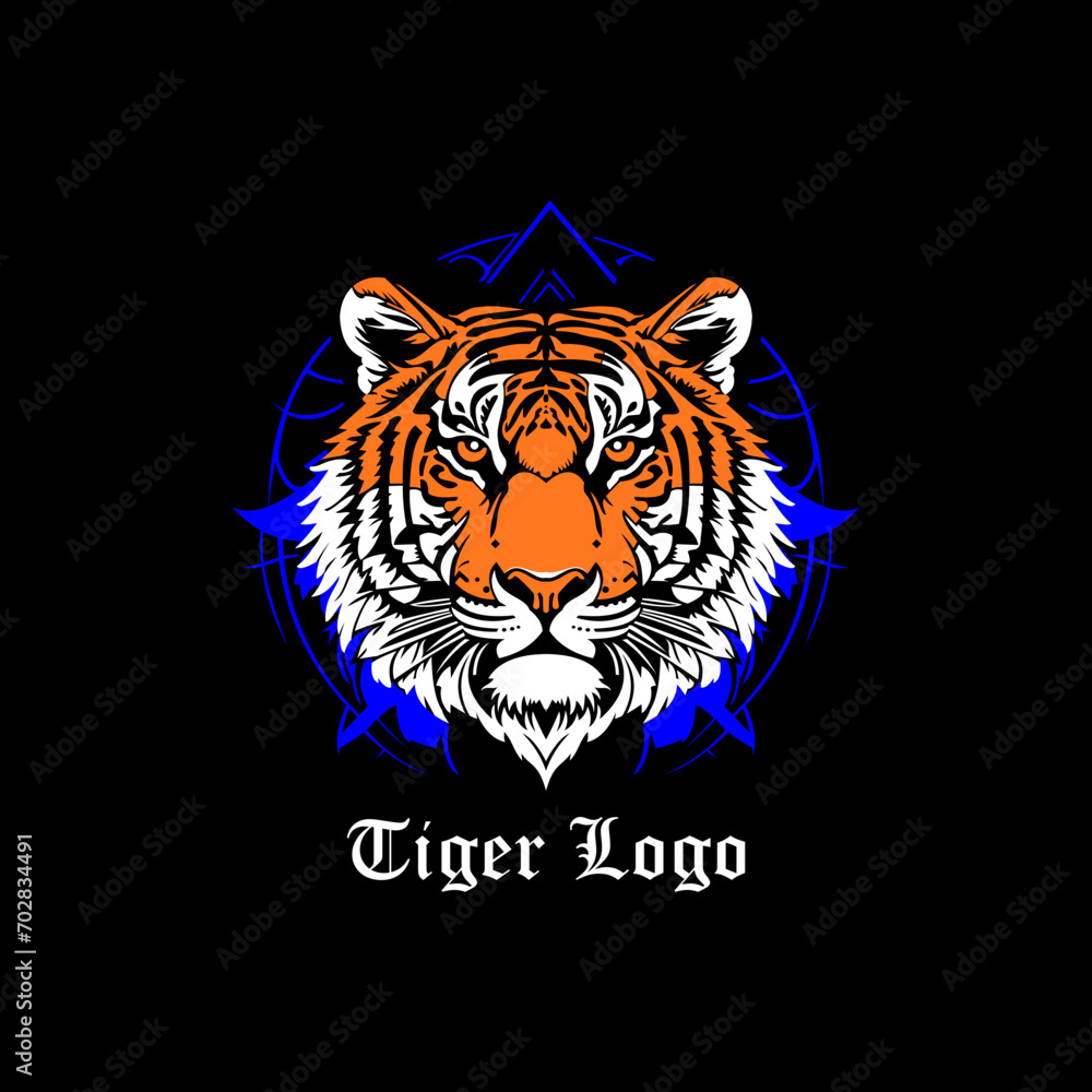 A logo design in the shape of a tiger's head that has super powers, very suitable for logo needs that require a tiger image. A logo design in the shape of a tiger's head that has super powers, very suitable for logo needs that require a tiger image.