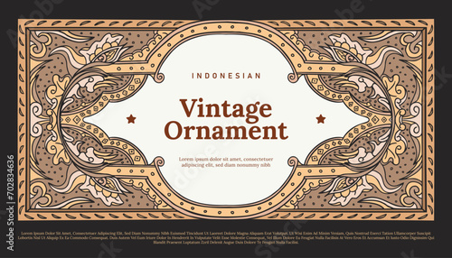 indonesia vintage ornament design layout idea