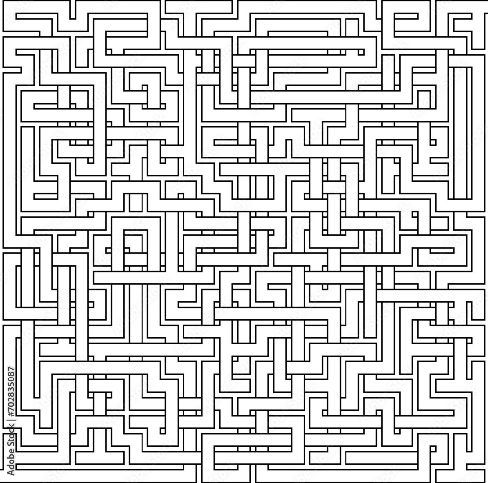 Vector maze isolated on white background. Education logic game labyrinth for kids. With the solution. Vector maze isolated on white background. Education logic game labyrinth for kids. With the solution.