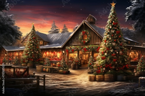 Christmas Tree Farm - Generative AI © Sidewaypics