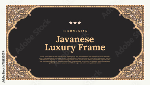 javanese luxury frame border template