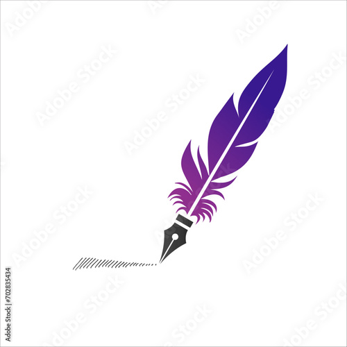 Illustration of retro writi...