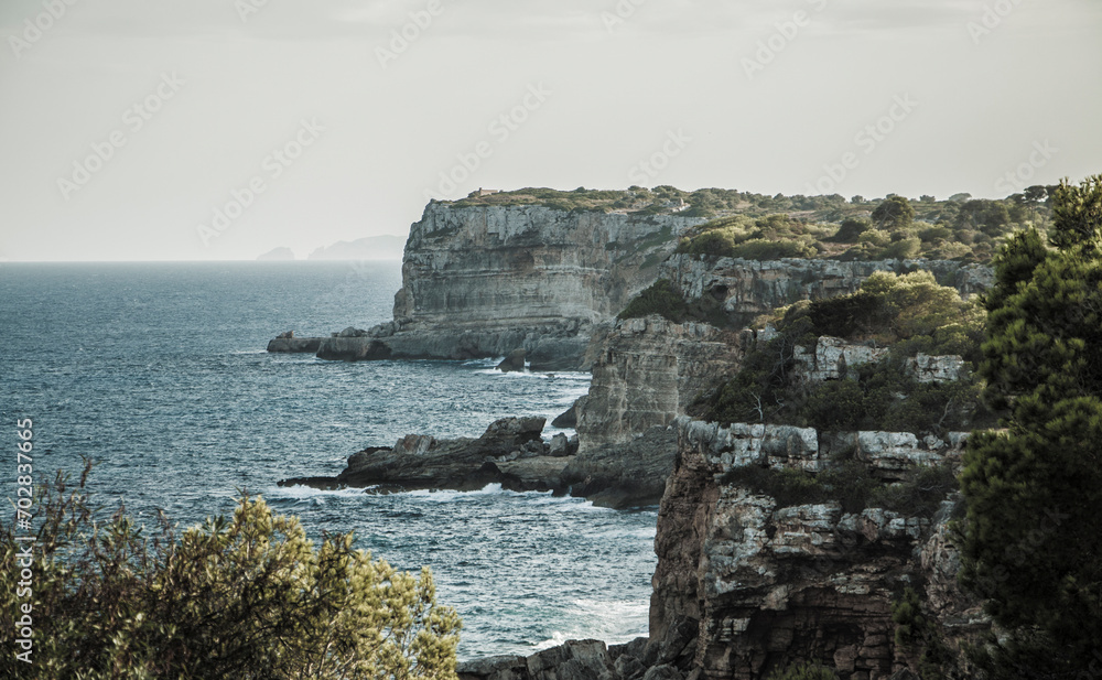 Mallorca's huge rocky cliffs 