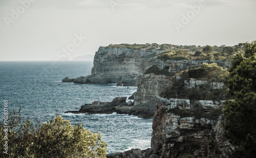 Mallorca's huge rocky cliffs 