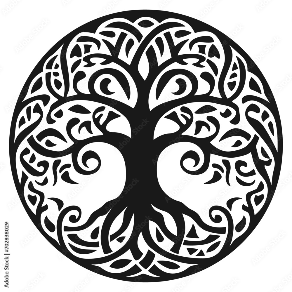silhouette of a tree. The Olive tree silhouette icon is isolated on a white background. silhouette of a tree. The Olive tree silhouette icon is isolated on a white background.