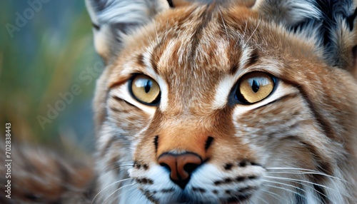  lynx portrait close up on the eyes, generative ki