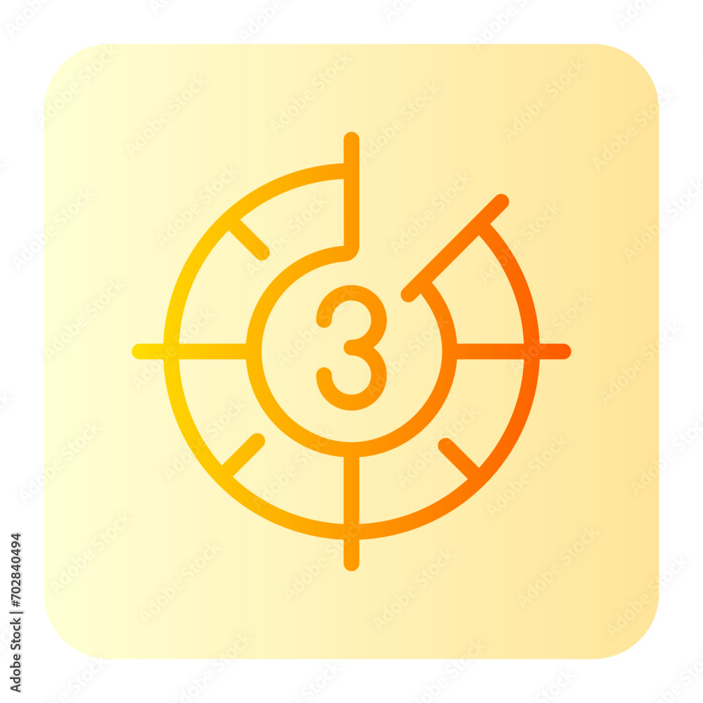 countdown gradient icon countdown gradient icon