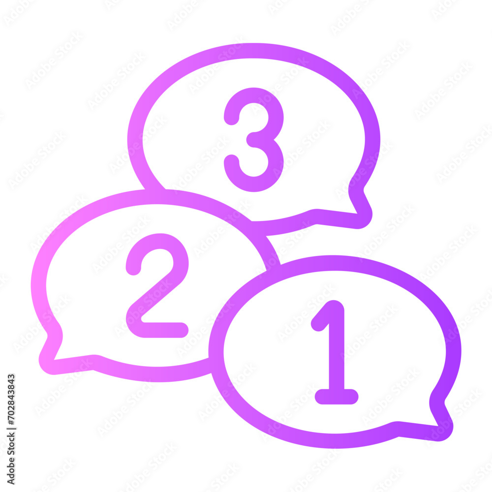 countdown gradient icon countdown gradient icon