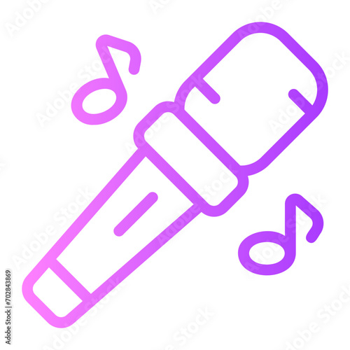 microphone gradient icon