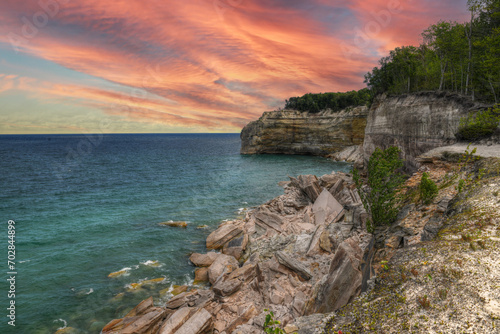 Pictured Rocks in Munising, Michigan
