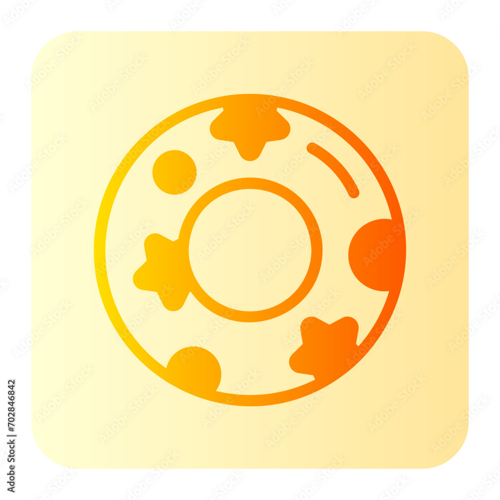 rubber ring gradient icon