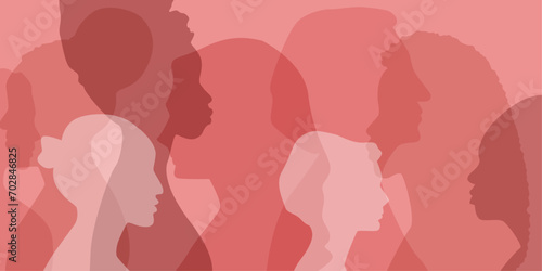 Women of different ethnicities together.