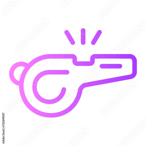 whistle gradient icon