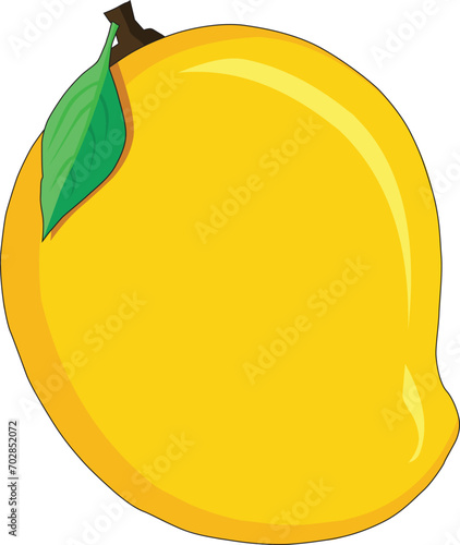 Mango isolated on white background