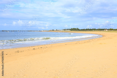 Idyllic sand beach in La-Tranche-sur-Mer  Vend  e  Pays de la Loire  France