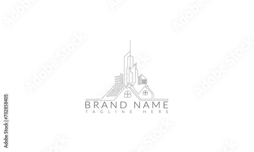 simple home real estate logo icon