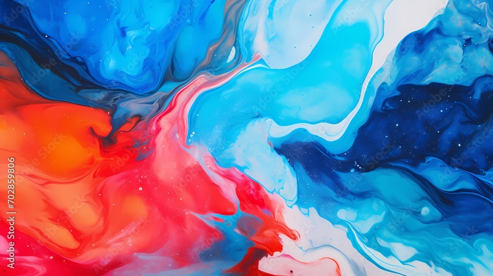 A close-up exploration of marble texture reveals an abstract background pulsating with a symphony of vibrant colors.