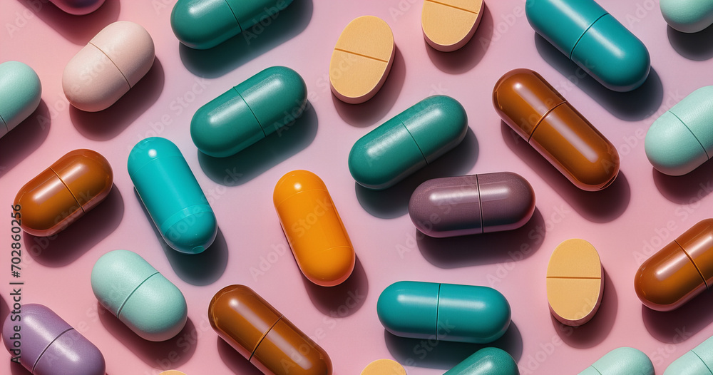 pills and capsules close up background pills and capsules close up background