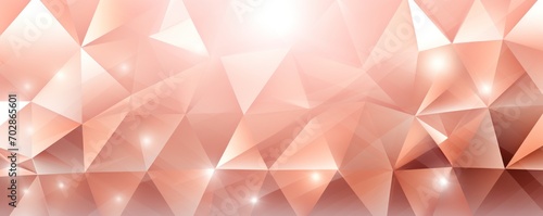 Vector abstract rose gold, triangles background