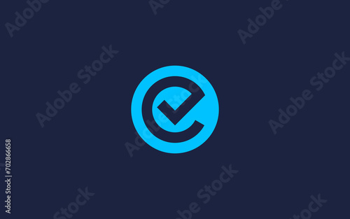 letter e with check logo icon design vector design template inspiration photo