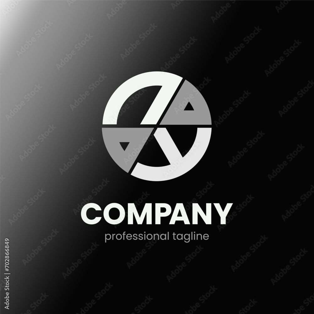 letter NT initial in monochrome flat design circle shape logo vector illustration letter NT initial in monochrome flat design circle shape logo vector illustration